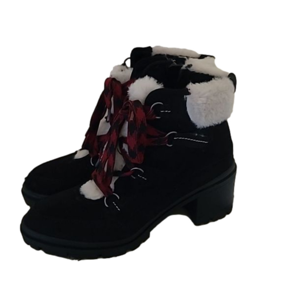 Jellypop Black Lace Front Winter Boots